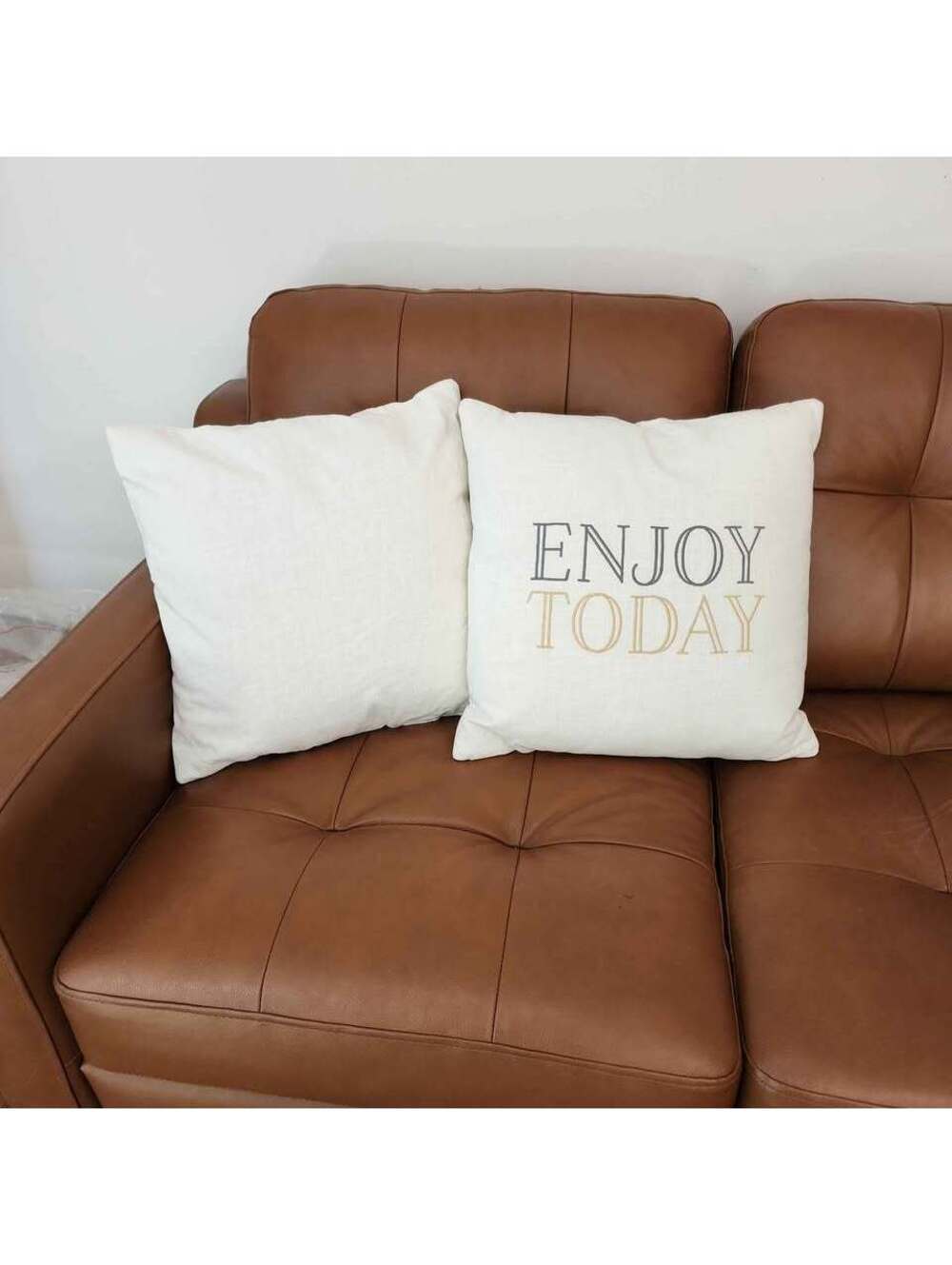 Set of 2 Threshold 18x18 Inspirational Enjoy Today Throw Pillows